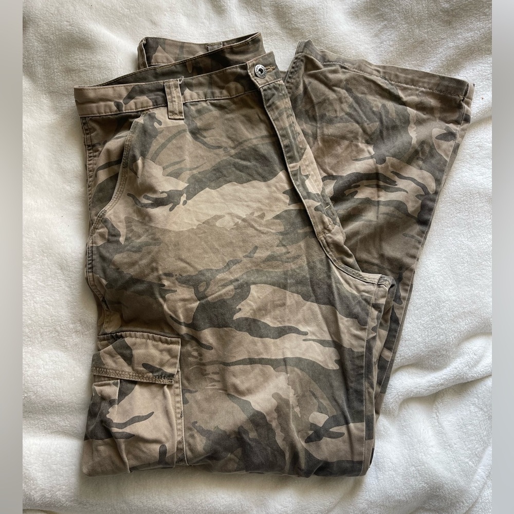 Wrangler Authentic Issue Vintage Camo Cargo Pants